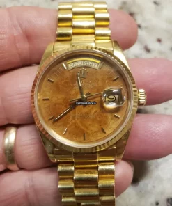 Perfect Fake Rolex Day-date 36 18038 Caliber 3055 Automatic Movement 36mm Yellow Gold Case Mens/unisex Watch