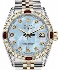 Exquisite Copy Rolex Lady-datejust 69173 Automatic Movement 31mm Gold/steel Case Womens Watch