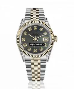 Terrific Replica Rolex Lady-datejust 68274 Automatic Movement 31mm Gold/steel Case Womens Watch