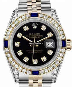 Fantastic Fakes Rolex Lady-datejust 68273 Automatic Movement 31mm Gold/steel Case Womens Watch