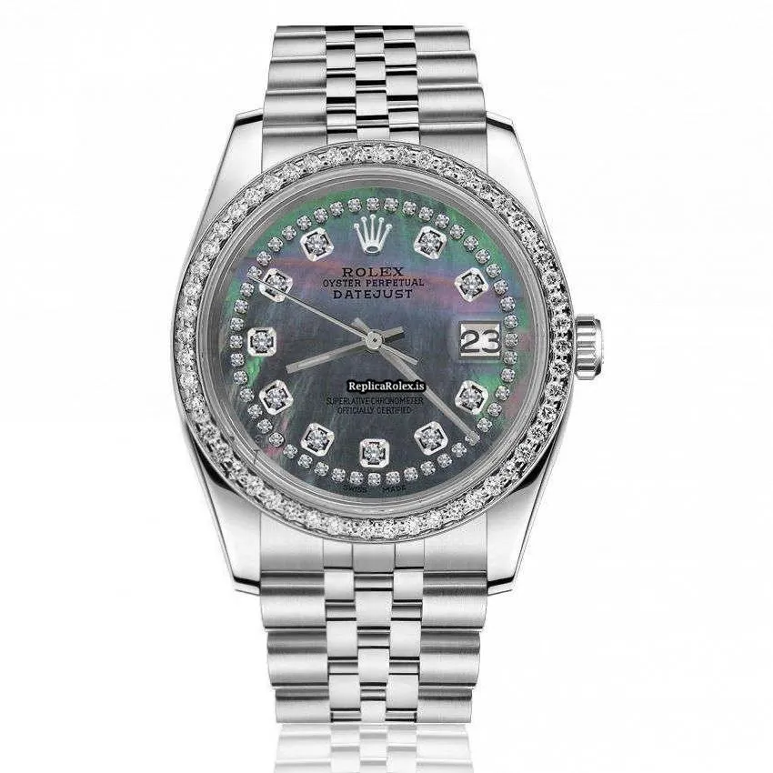 Wholesale Fake Rolex Lady-datejust 69173 Automatic Movement 26mm Steel Case Womens Watch