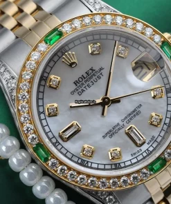 Amazing Fake Rolex Lady-datejust 68273 Automatic Movement 31mm Gold/steel Case Womens Watch
