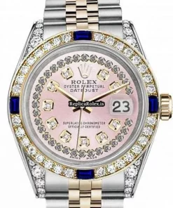 Fabulous Knockoff Rolex Lady-datejust 68273 Automatic Movement 31mm Gold/steel Case Womens Watch