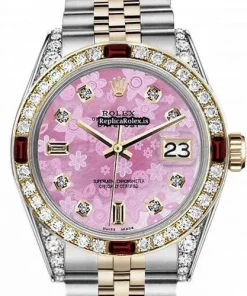 Amazing Replica Rolex Lady-datejust 69173 Automatic Movement 26mm Gold/steel Case Womens Watch