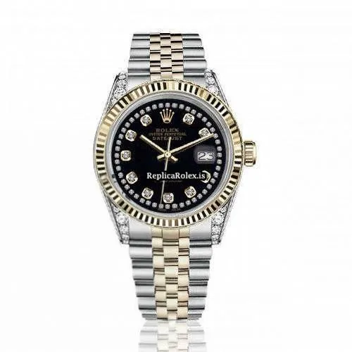 Suitable Copy Rolex Lady-datejust 68274 Automatic Movement 31mm Gold/steel Case Womens Watch
