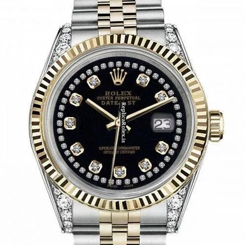 Suitable Copy Rolex Lady-datejust 68274 Automatic Movement 31mm Gold/steel Case Womens Watch - Image 2