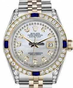Superb Replica Rolex Lady-datejust 69173 Automatic Movement 26mm Gold/steel Case Womens Watch
