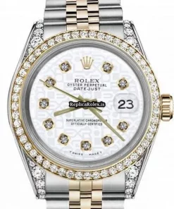 Wonderful Replica Rolex Lady-datejust 69173 Automatic Movement 26mm Gold/steel Case Womens Watch