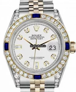 Pleasing Fake Rolex Lady-datejust 69173 Automatic Movement 26mm Gold/steel Case Womens Watch