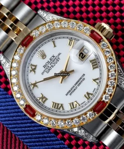 Wholesale Fakes Rolex Lady-datejust 69173 Automatic Movement 26mm Gold/steel Case Womens Watch