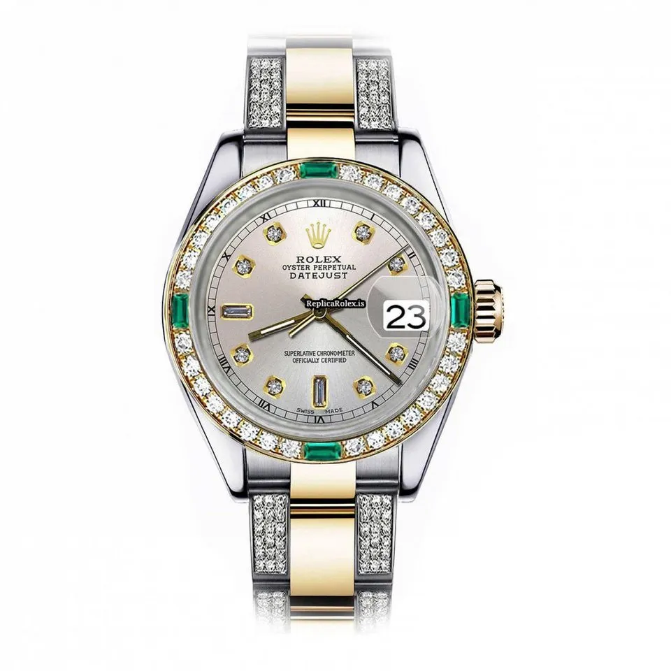 Fantastic Replica Rolex Lady-datejust 68273 Automatic Movement 31mm Gold/steel Case Womens Watch