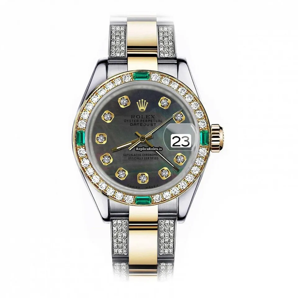 Stylish Replica Rolex Lady-datejust 68273 Automatic Movement 31mm Gold/steel Case Womens Watch