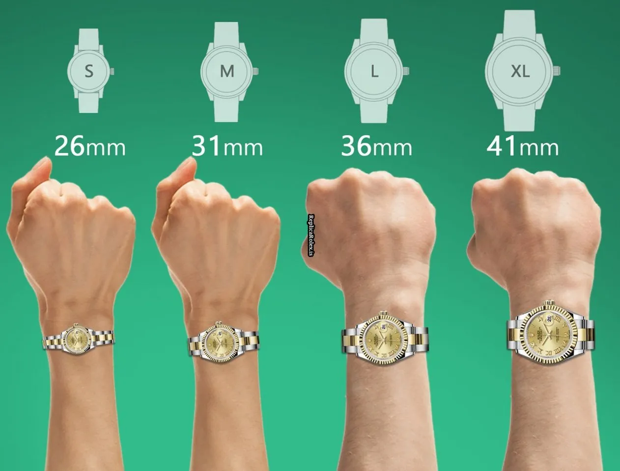 Stylish Replica Rolex Lady-datejust 68273 Automatic Movement 31mm Gold/steel Case Womens Watch - Image 5