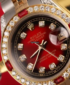 Suitable Replica Rolex Lady-datejust 69173 Automatic Movement 26mm Gold/steel Case Womens Watch