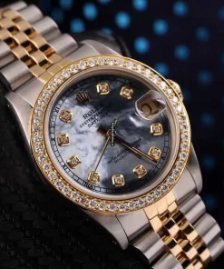 High-end Fake Rolex Lady-datejust 68274 Automatic Movement 31mm Gold/steel Case Womens Watch
