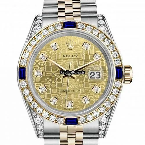 Suitable Fake Rolex Lady-datejust 68273 Automatic Movement 31mm Gold/steel Case Womens Watch