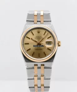 1:1 Clone Rolex Datejust Oysterquartz 17013 Caliber 5035 Quartz Movement 36mm Gold/steel Case Mens/unisex Watch