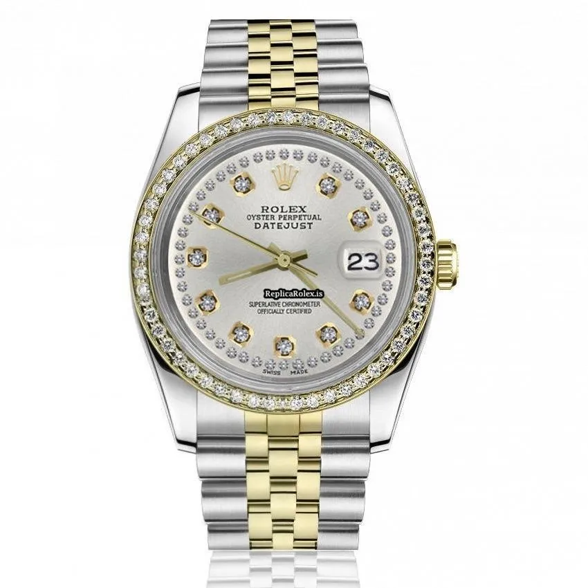 Wonderful Replica Rolex Datejust 16013 Automatic Movement 36mm Gold/steel Case Mens/unisex Watch