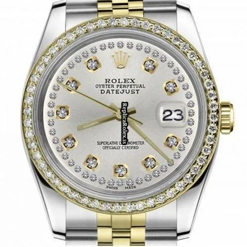 Wonderful Replica Rolex Datejust 16013 Automatic Movement 36mm Gold/steel Case Mens/unisex Watch - Image 2