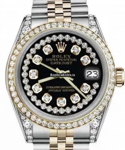 Incredible Fake Rolex Lady-datejust 69173 Automatic Movement 26mm Gold/steel Case Womens Watch