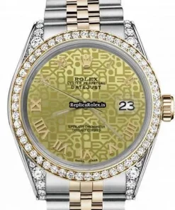 Great Fake Rolex Lady-datejust 68274 Automatic Movement 31mm Gold/steel Case Womens Watch