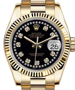 Attractive Fake Rolex Lady-datejust 6917 Automatic Movement Womens Watch