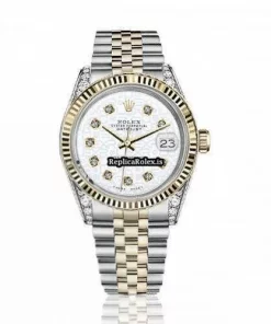 Lovely Replica Rolex Lady-datejust 68274 Automatic Movement 31mm Gold/steel Case Womens Watch