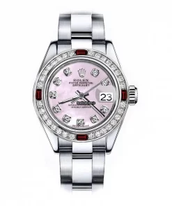 Attractive Fake Rolex Oyster Perpetual Lady Date 69160 Automatic Movement 26mm Steel Case Womens Watch