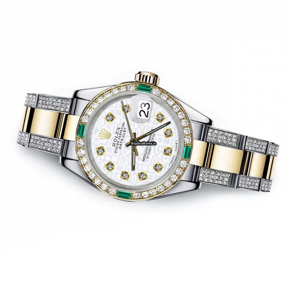 High-end Fakes Rolex Datejust 16013 Automatic Movement 36mm Gold/steel Case Mens/unisex Watch - Image 2