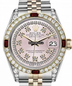 Neat Copies Rolex Lady-datejust 69173 Automatic Movement 26mm Gold/steel Case Womens Watch