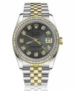 Popular Fake Rolex Lady-datejust 68274 Automatic Movement 31mm Gold/steel Case Womens Watch
