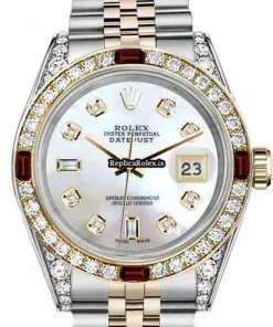 Distinctive Replica Rolex Lady-datejust 69173 Automatic Movement 31mm Gold/steel Case Womens Watch