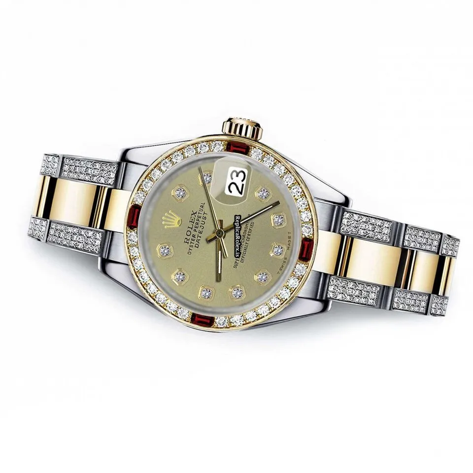 Awesome Fakes Rolex Datejust 16013 Automatic Movement 36mm Gold/steel Case Mens/unisex Watch - Image 2