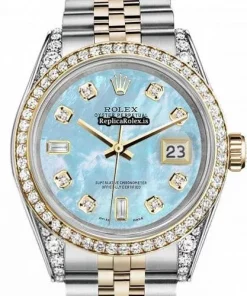 Lovely Fake Rolex Lady-datejust 69173 Automatic Movement 26mm Gold/steel Case Womens Watch