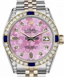 Fabulous Fake Rolex Lady-datejust 69173 Automatic Movement 26mm Gold/steel Case Womens Watch