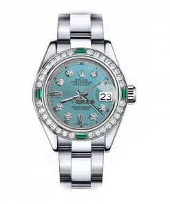 Exquisite Fake Rolex Oyster Perpetual Lady Date 69160 Automatic Movement 26mm Steel Case Womens Watch