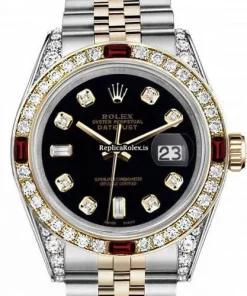 Marvellous Replica Rolex Lady-datejust 69173 Automatic Movement 31mm Gold/steel Case Womens Watch