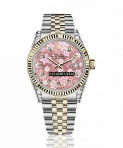 Quality Fake Rolex Lady-datejust 68274 Automatic Movement 31mm Gold/steel Case Womens Watch