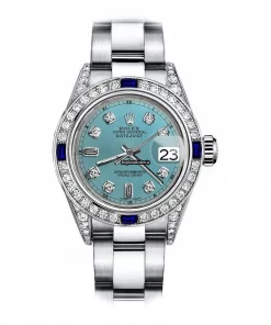 Perfect Replica Rolex Oyster Perpetual Lady Date 69160 Automatic Movement 26mm Steel Case Womens Watch