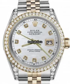 Fantastic Replicas Rolex Datejust 16013 Automatic Movement 36mm Gold/steel Case Mens/unisex Watch