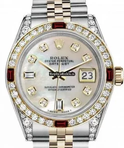 Remarkable Replica Rolex Lady-datejust 69173 Automatic Movement 26mm Gold/steel Case Womens Watch