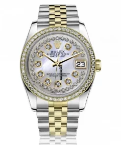 Defect Replica Rolex Lady-datejust 68274 Automatic Movement 31mm Gold/steel Case Womens Watch