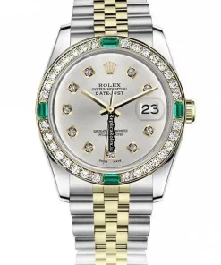 Neat Replica Rolex Lady-datejust 68274 Automatic Movement 31mm Gold/steel Case Womens Watch