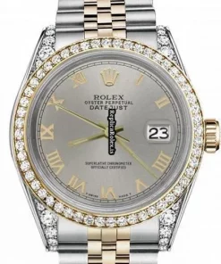 Lovely Fake Rolex Lady-datejust 69173 Automatic Movement 26mm Gold/steel Case Womens Watch