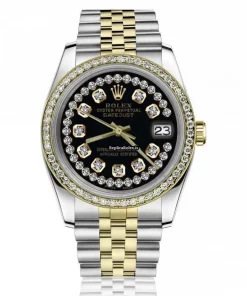 Fabulous Fake Rolex Lady-datejust 68274 Automatic Movement 31mm Gold/steel Case Womens Watch