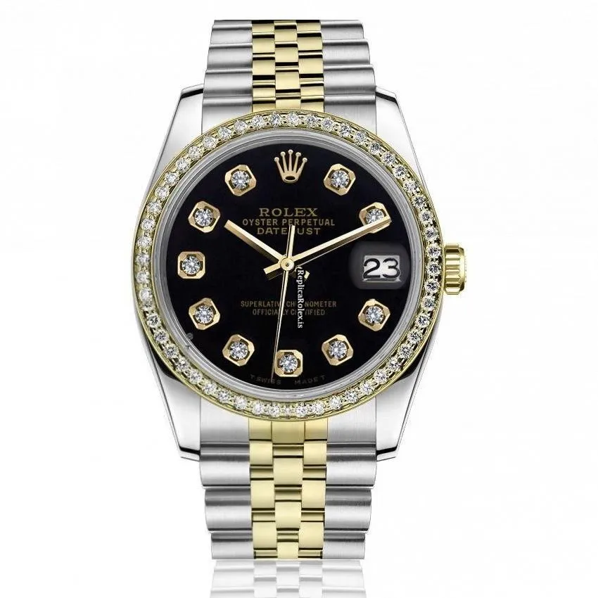 Wonderful Copy Rolex Datejust 16013 Automatic Movement 36mm Gold/steel Case Mens/unisex Watch