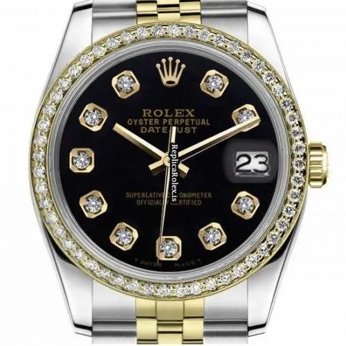 Wonderful Copy Rolex Datejust 16013 Automatic Movement 36mm Gold/steel Case Mens/unisex Watch - Image 2