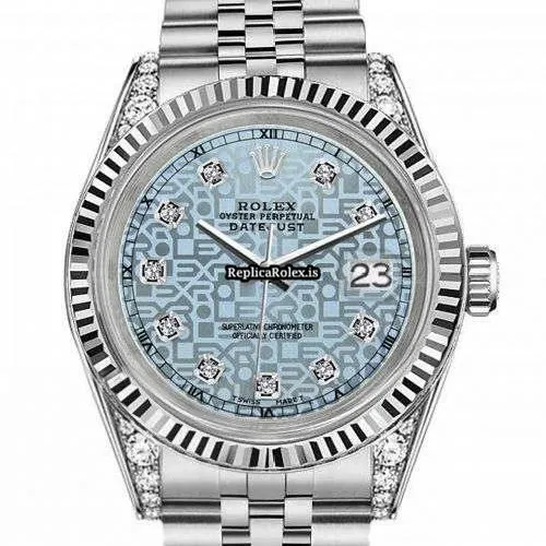 Reliable Fake Rolex Oyster Perpetual Lady Date 69160 Automatic Movement 26mm Steel Case Womens Watch - Image 2