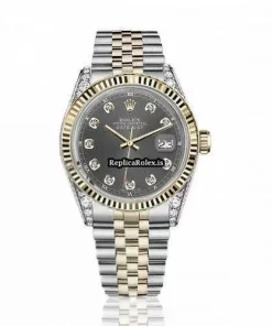 Swiss Fakes Rolex Lady-datejust 68274 Automatic Movement 31mm Gold/steel Case Womens Watch