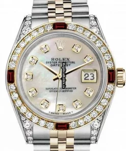 Appealing Fake Rolex Lady-datejust 69173 Automatic Movement 26mm Gold/steel Case Womens Watch